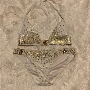 VS White/Gold Swimsuit